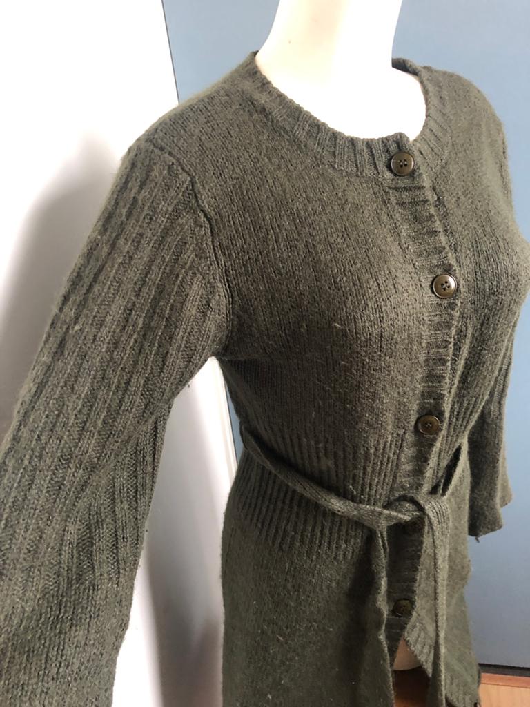Noanoa alistair knit donkergroen halflang vest m, Maat 38/40 (M), Noa noa, Ophalen of Verzenden, Zo goed als nieuw