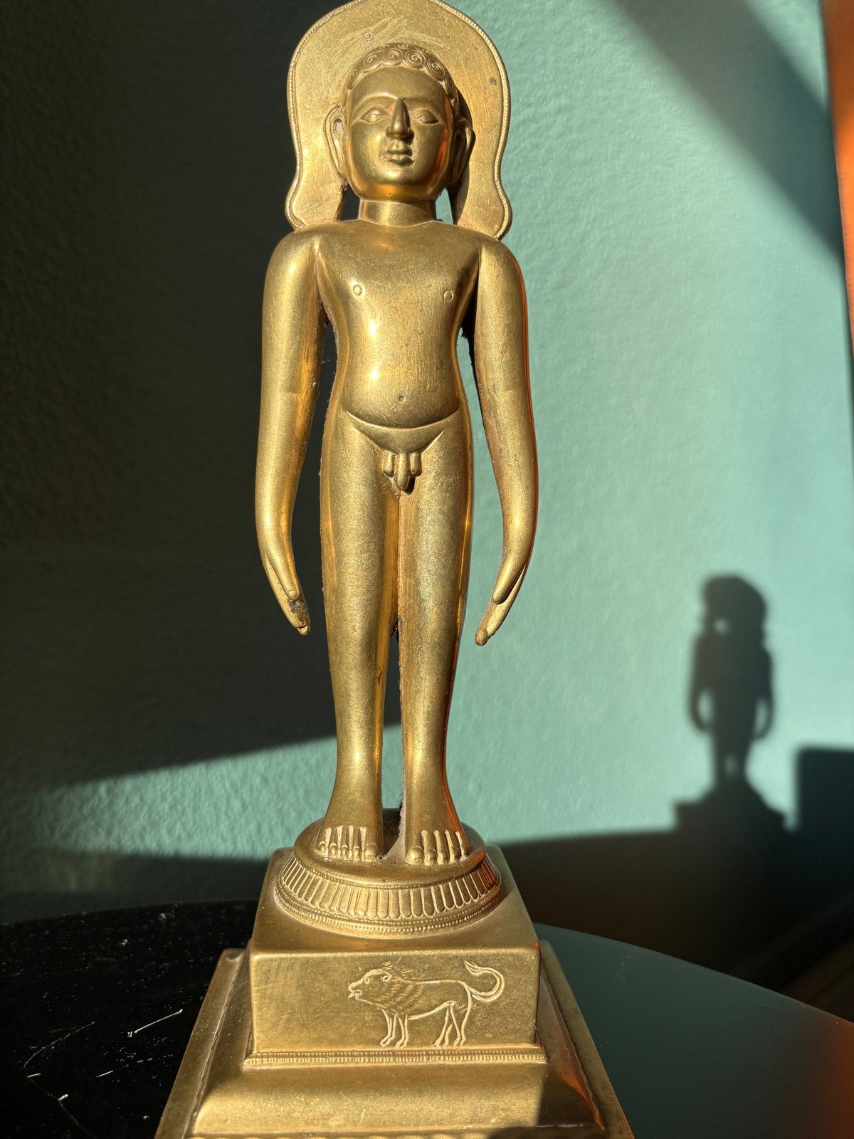 Antiek brons Jain beeld India Thirtankara, Antiek en Kunst, Ophalen of Verzenden