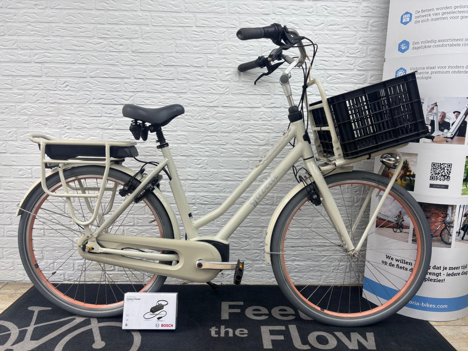 Gazelle Miss Grace C7 HBM Bosch middenmotor, Fietsen en Brommers, Ophalen, Zo goed als nieuw, 51 tot 55 cm, 50 km per accu of meer