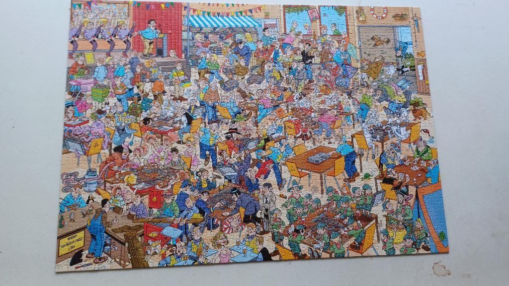 Jan van Haasteren NK Puzzelen 1000 st, Ophalen, 500 t/m 1500 stukjes, Zo goed als nieuw, Legpuzzel