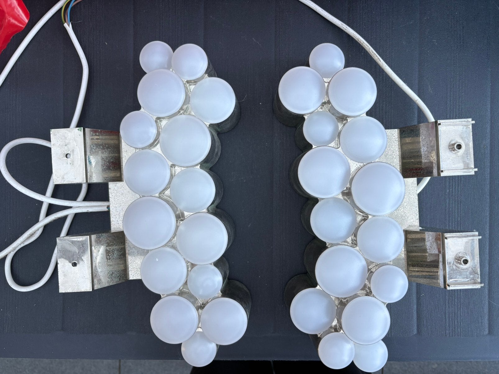 2x Ikea vintage wandlamp Södersvik, Huis en Inrichting, Ophalen, Zo goed als nieuw, E27 (groot), Led-lamp