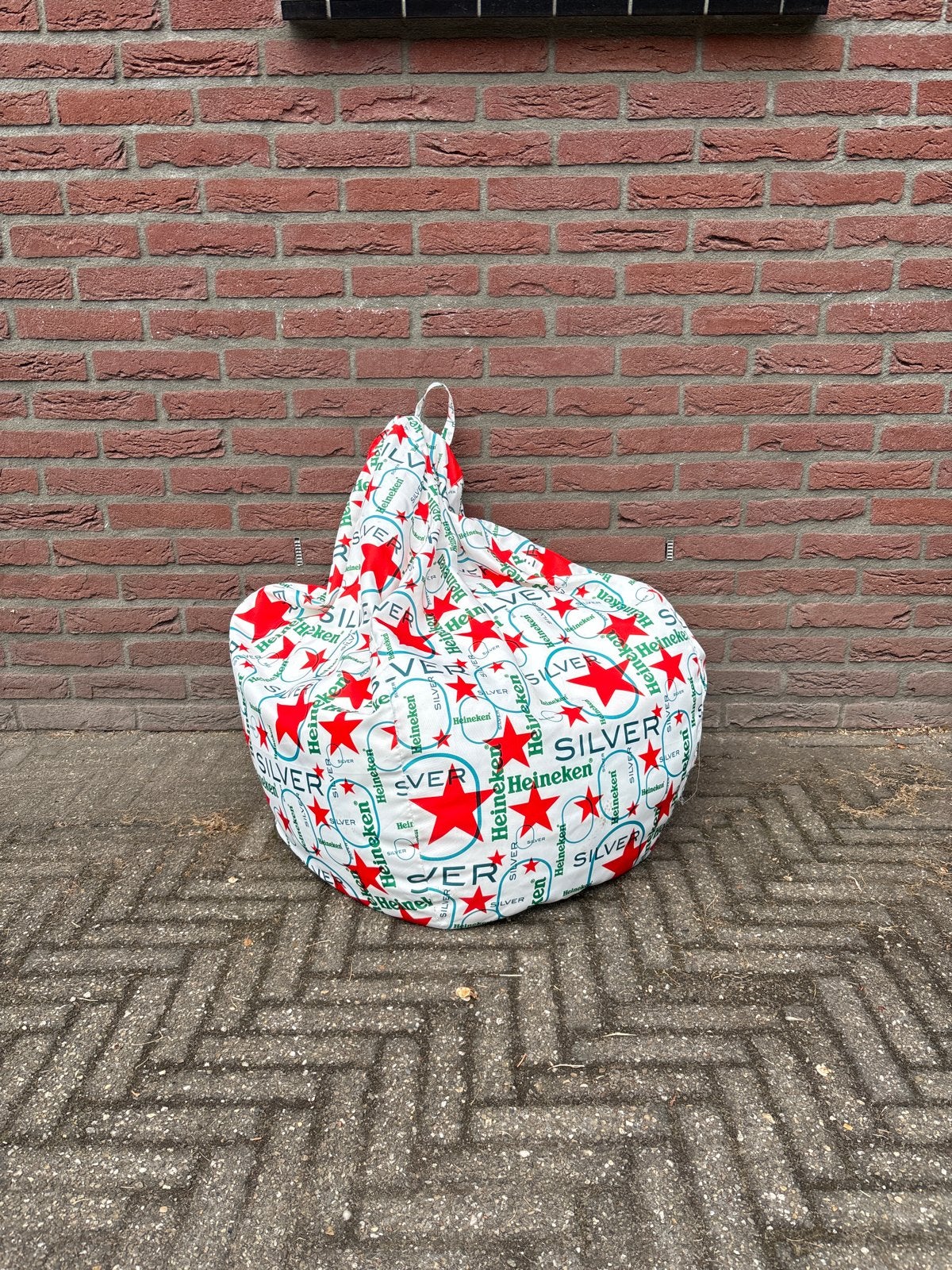 Heineken zitzak - Comfortabel en stijlvol, Ophalen, Gebruikt, Meerkleurig, Zitzak