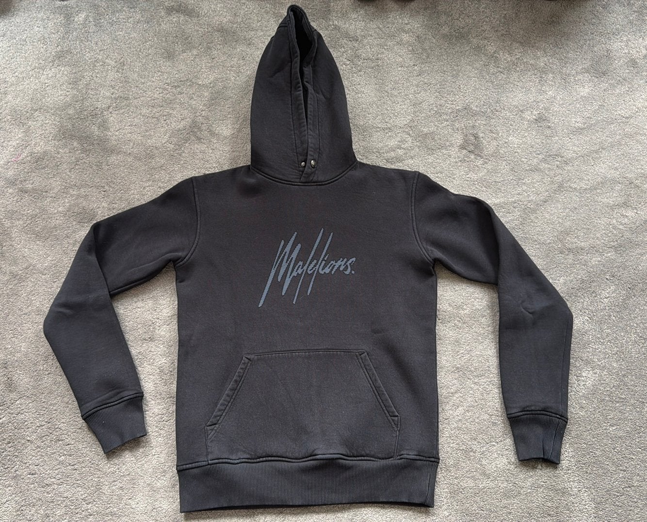 Hoodie Malelions zwart mt XS, Ophalen of Verzenden, Zo goed als nieuw, Maat 46 (S) of kleiner, Zwart