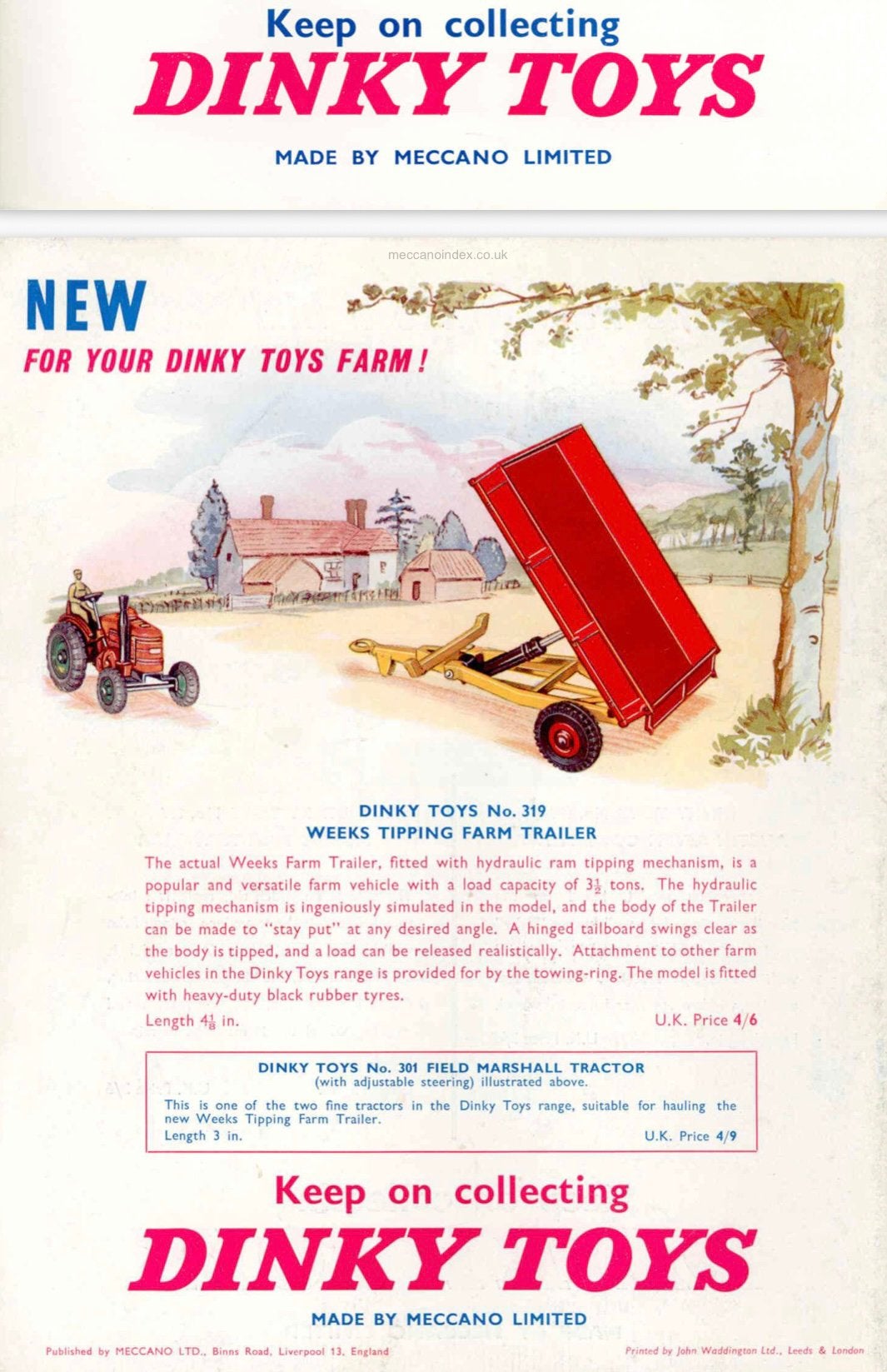 Dinky Toys Set: Landbouwvoertuigen met ORIGINELE dozen, Ophalen of Verzenden