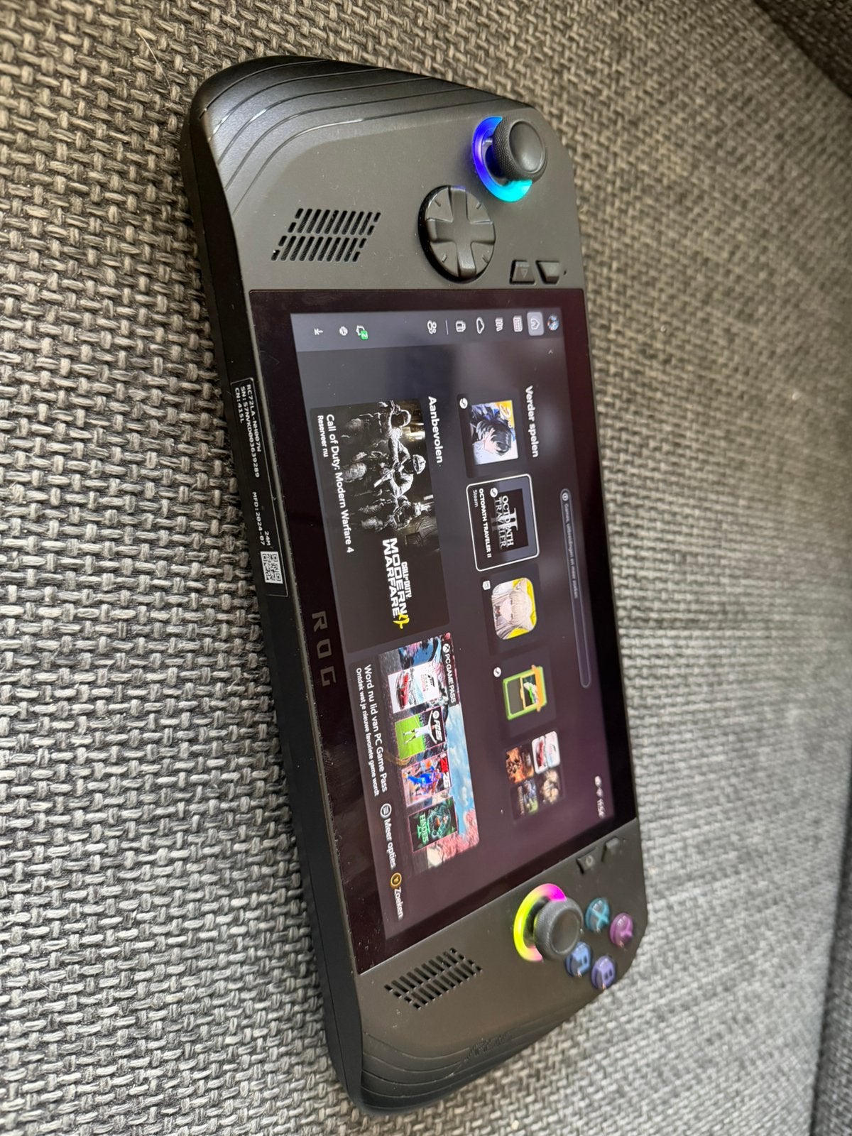 Asus ROG Ally X 1TB met charger en Tomtoc case, Spelcomputers en Games, Verzenden, ASUS, Zo goed als nieuw