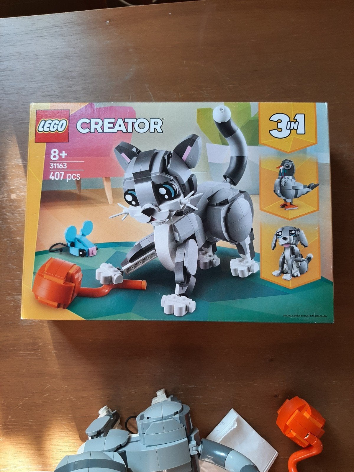 Lego Creator 3 in 1 Kat (31163) - met doos, Compleet, Lego, Ophalen of Verzenden, Zo goed als nieuw