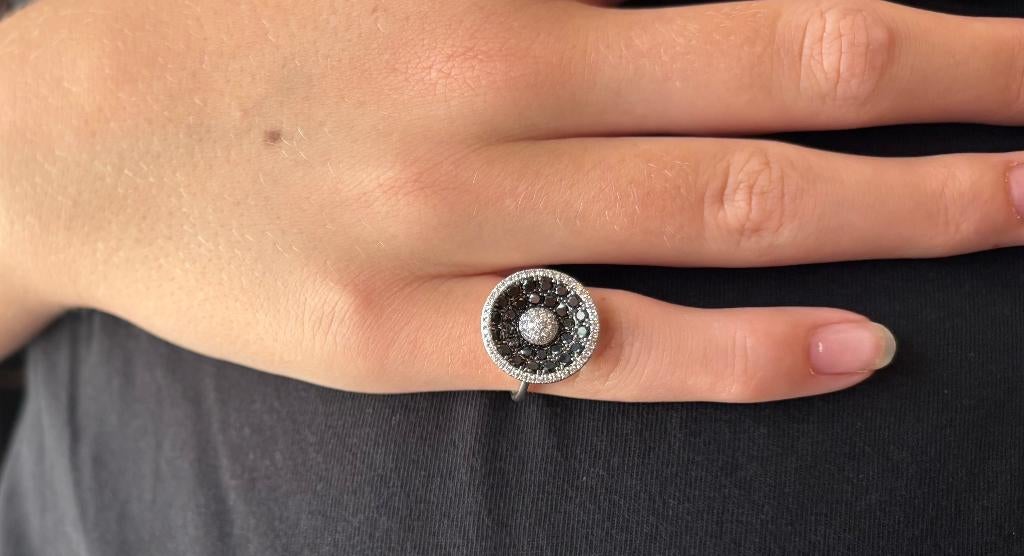 Diamanten design luxe 14k gouden ring dames briljant fraai