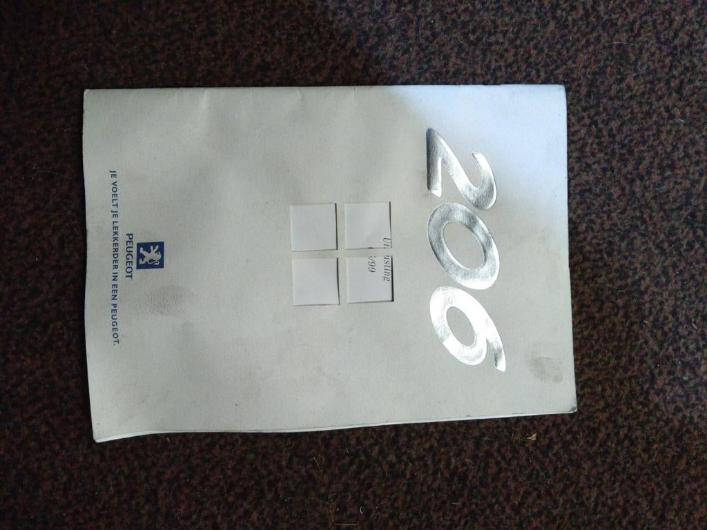 Orginele Peugeot 206 folder . 9.95euro, Verzenden, Zo goed als nieuw, Peugeot