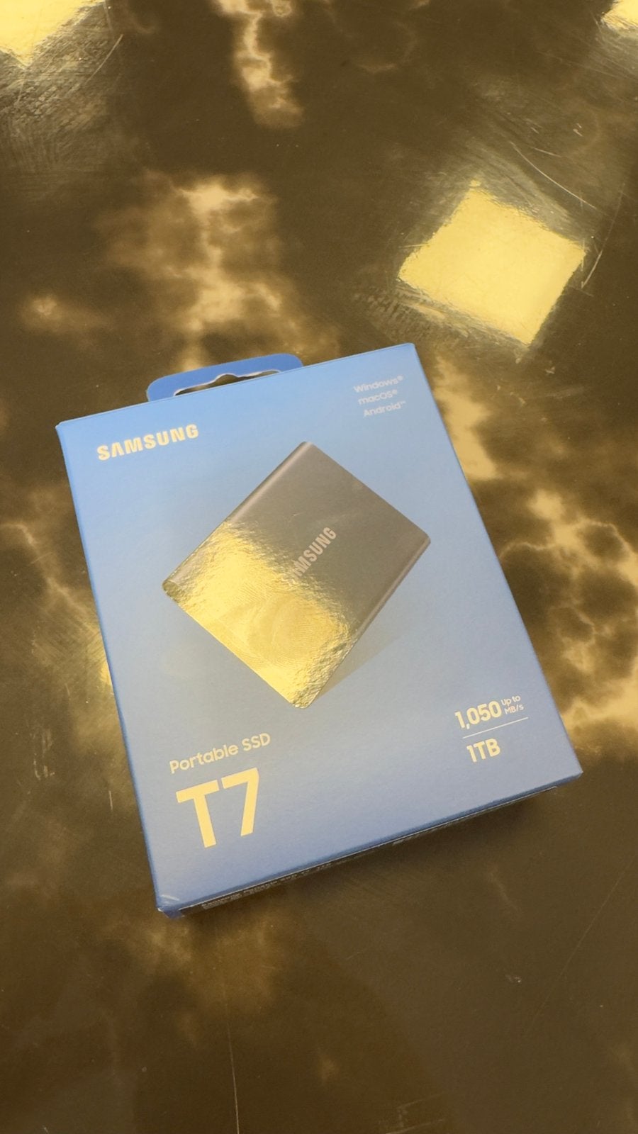 Samsung T7 Portable SSD 1TB, Nieuwstaat, Ophalen of Verzenden, Zo goed als nieuw