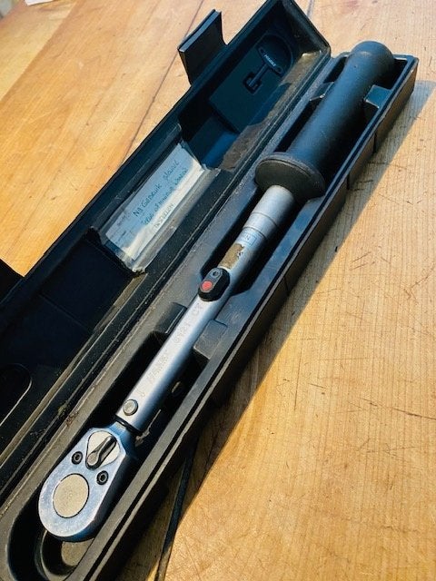 120 Nm momentsleutel 1/2"  merk Hazet, Doe-het-zelf en Verbouw, Gereedschap | Handgereedschap, Verzenden, Gebruikt