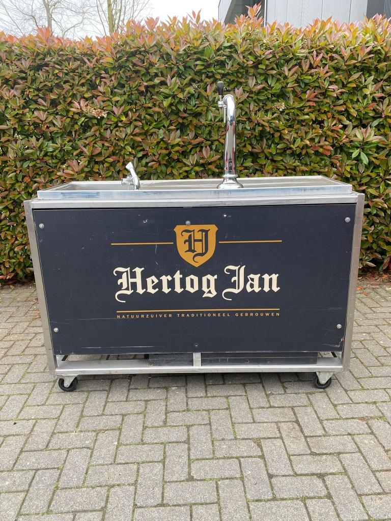 Mobiele Bar met Tap en Spoelbak, Ophalen, Gebruikt