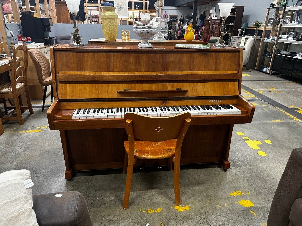 Piano Cherny WD-028, Ophalen, Gebruikt, Bruin, Hoogglans