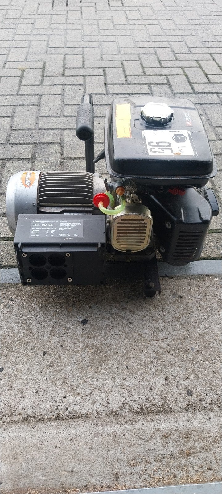 Aggregaat, Ophalen, Minder dan 5 kVA, Benzine