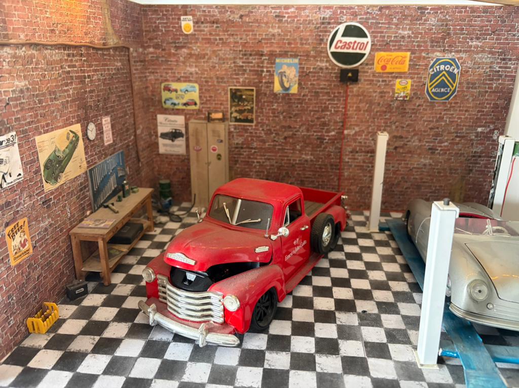 Garage diorama 1:18, Ophalen of Verzenden, Nieuw, Overige merken
