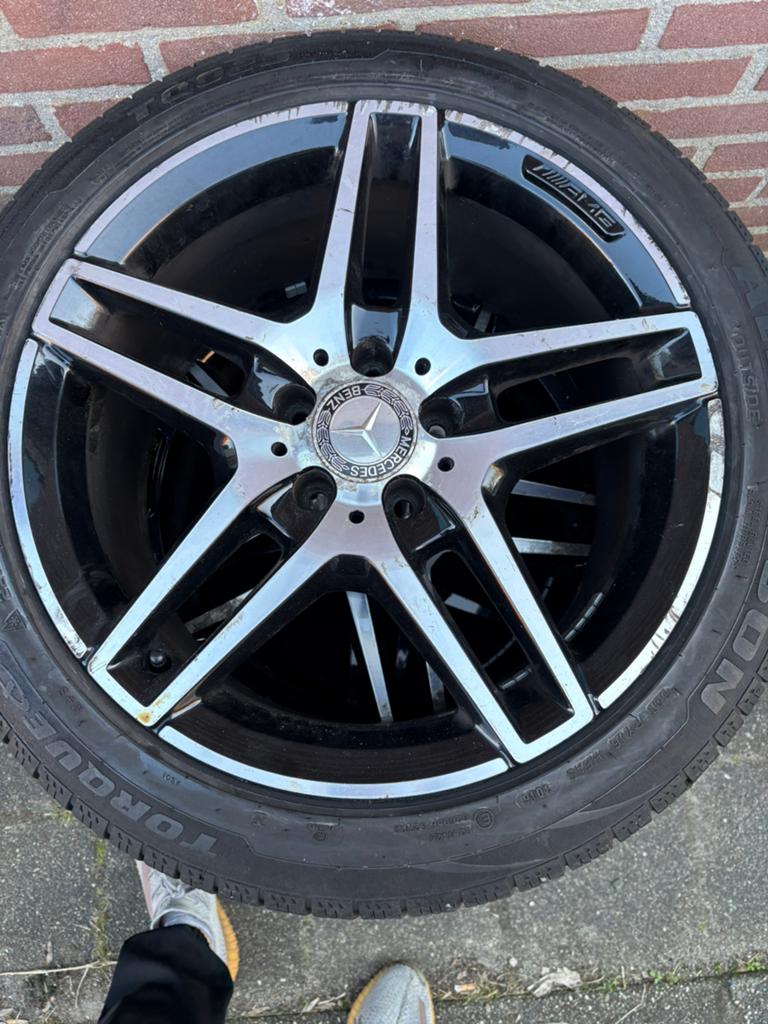 Mercedes AMG 18 inch Velgen Origineel breedset!, 18 inch, Velg(en), Ophalen of Verzenden, Zomerbanden