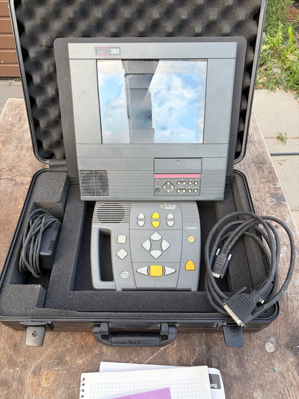 3M 2080 Projectiepaneel met Victor Classic afstandsbediening, Audio, Tv en Foto, Beamers, Ophalen of Verzenden, Gebruikt, LCD