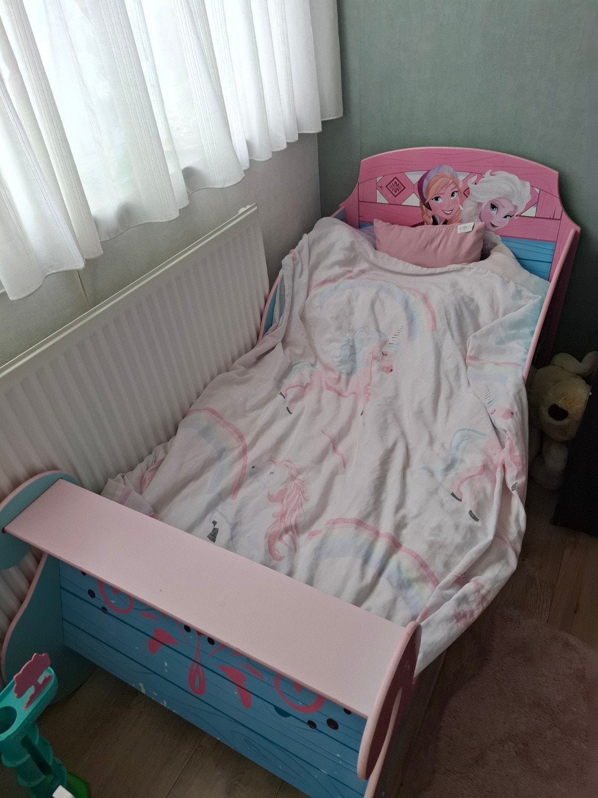 Frozen kinderbed. T.e.a.b, Ophalen, Gebruikt, 70 tot 85 cm, 140 tot 160 cm