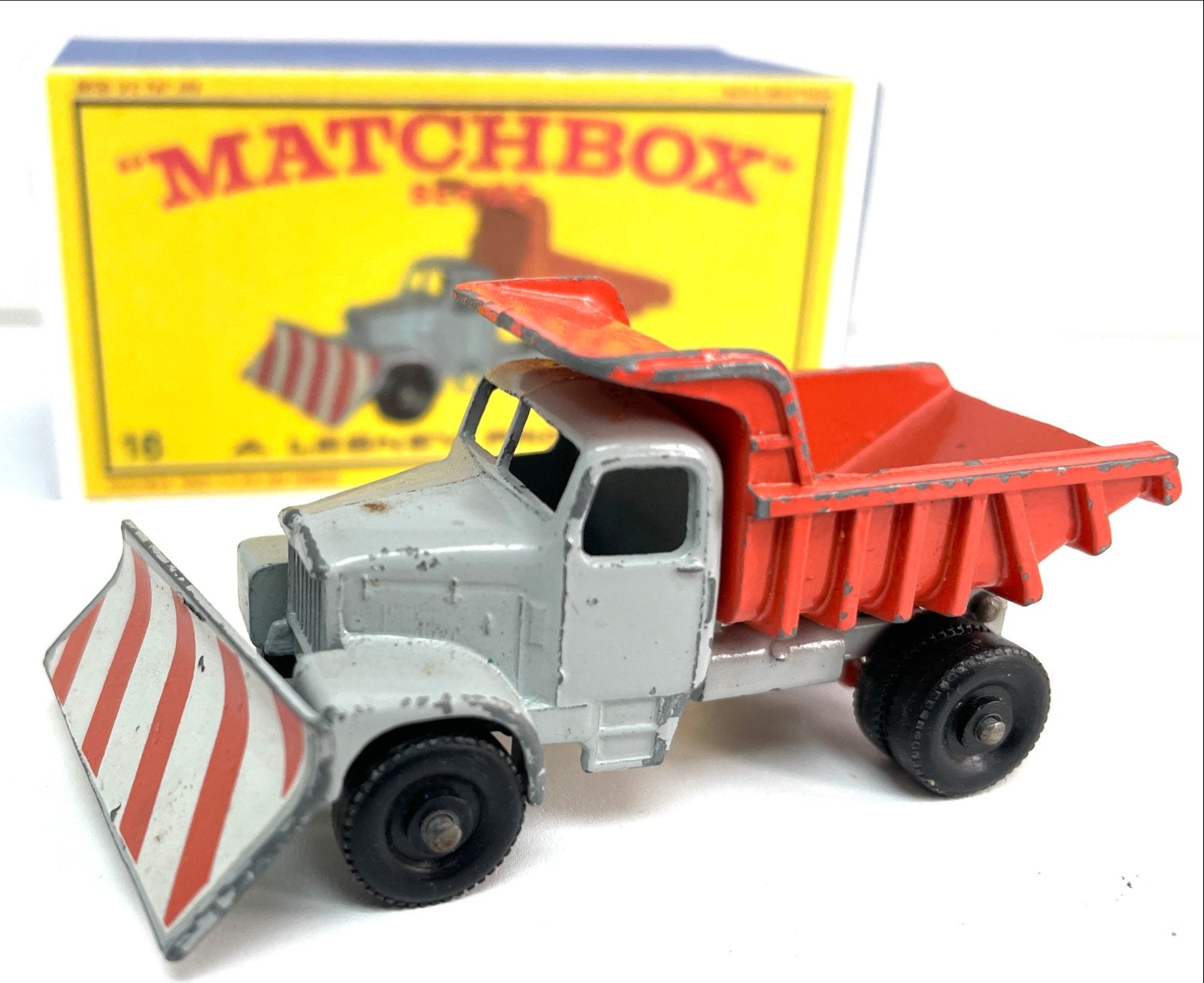 Matchbox Scammell Sneeuwploeg & Kiepwagen nr. 16, Ophalen of Verzenden
