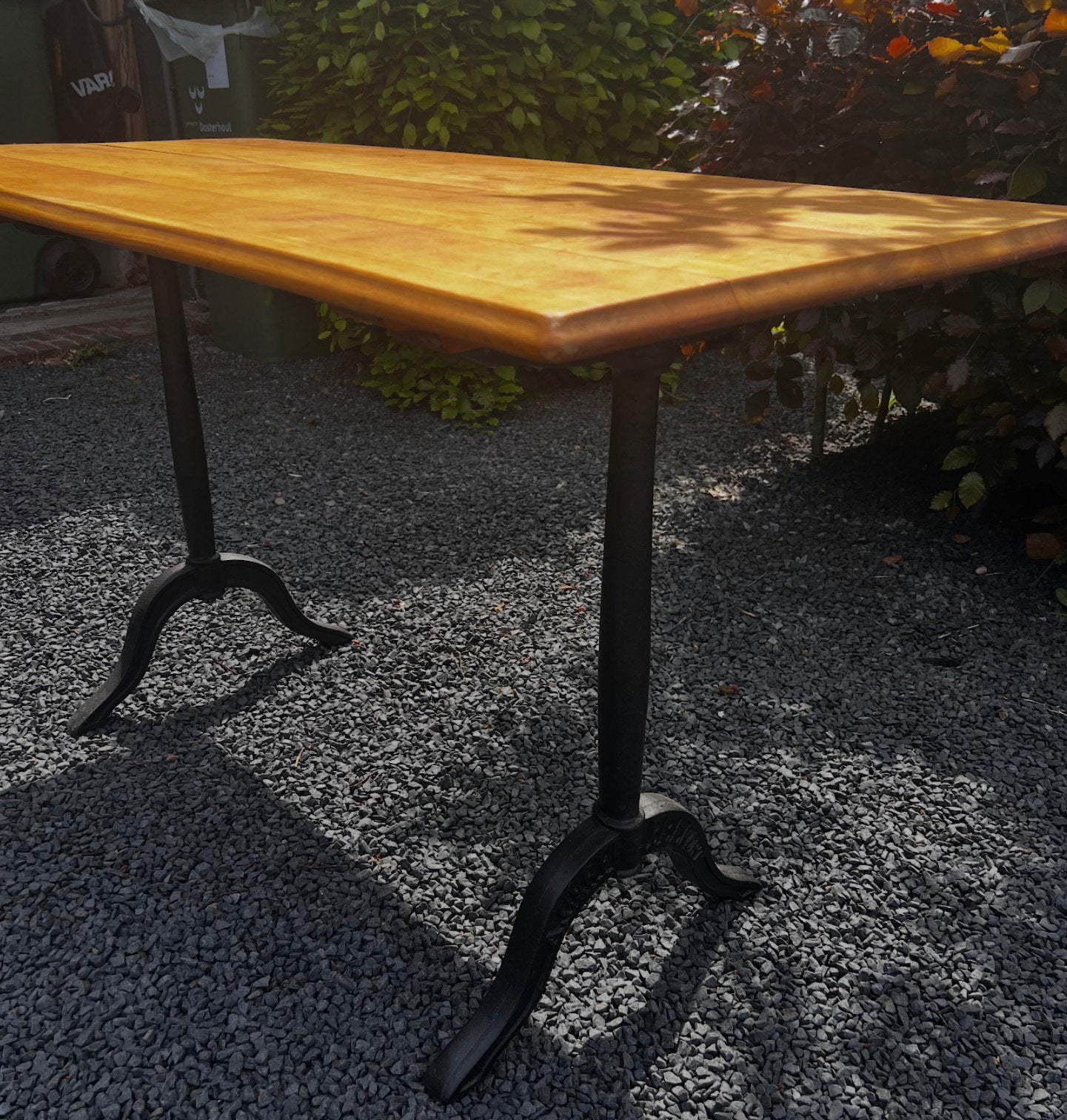 tafel A. Cerf Belfort – industrieel gietijzeren onderstel, Antiek en Kunst, Ophalen