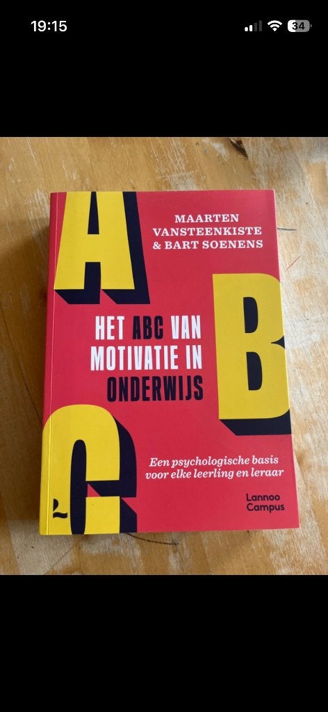 Het abc van motivatie in onderwijs, Boeken, Ophalen of Verzenden, Nieuw