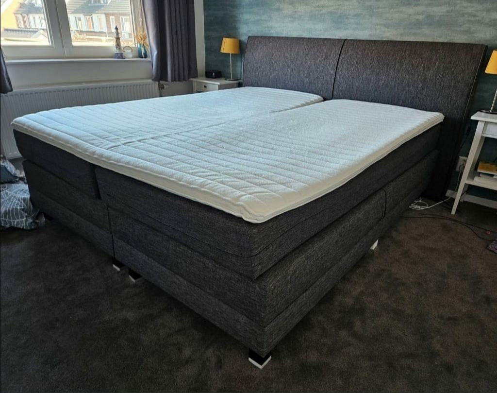 Bezorging is mogelijk 180x210 elektrische boxspring bed, Gebruikt, 210 cm, Tweepersoons, Ophalen of Verzenden