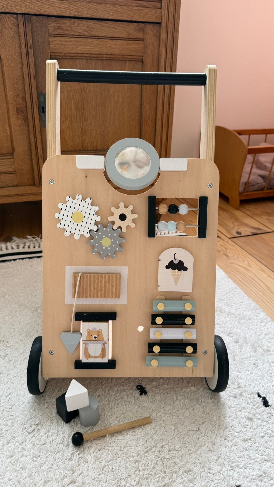 Loopkar/loopwagen Petit Amelie compleet!, Kinderen en Baby's, Ophalen of Verzenden, Zo goed als nieuw, Duw- of Trekspeelgoed