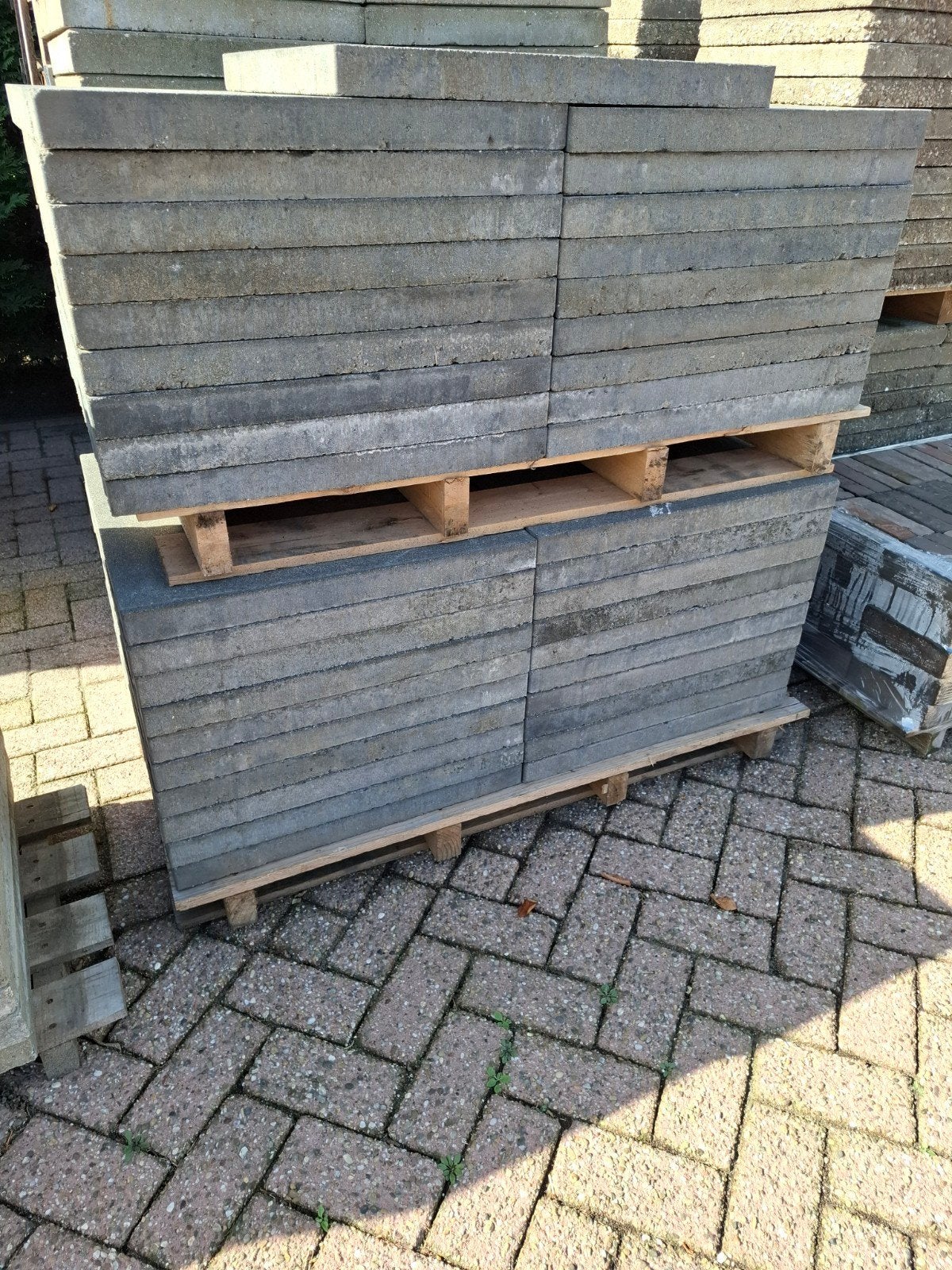 60x60 Terrastegels - 14m² Antraciet, Tuin en Terras, Ophalen, Gebruikt, 10 m² of meer, Beton