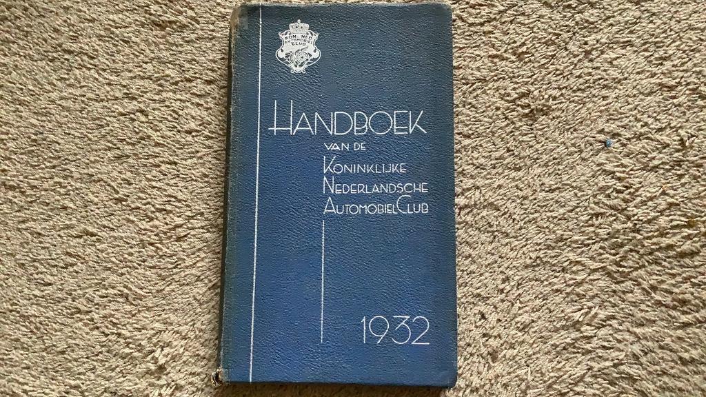 Handboek Koninklijke Nederlandsche Automobiel Club, 1932, Ophalen of Verzenden