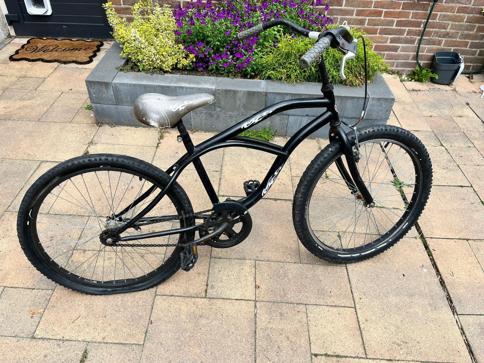 24inch fiets met kapotte achterband, Fietsen en Brommers, Fietsen | Heren | Herenfietsen, Minder dan 49 cm, Ophalen, Gebruikt