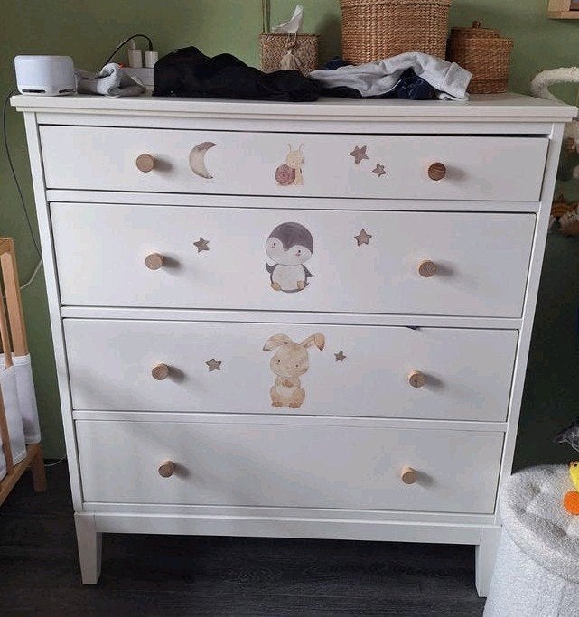 Commode met 4 lades Ikea Hemnes Koppang wit kast, Ophalen, Gebruikt, 50 tot 70 cm, 75 tot 100 cm