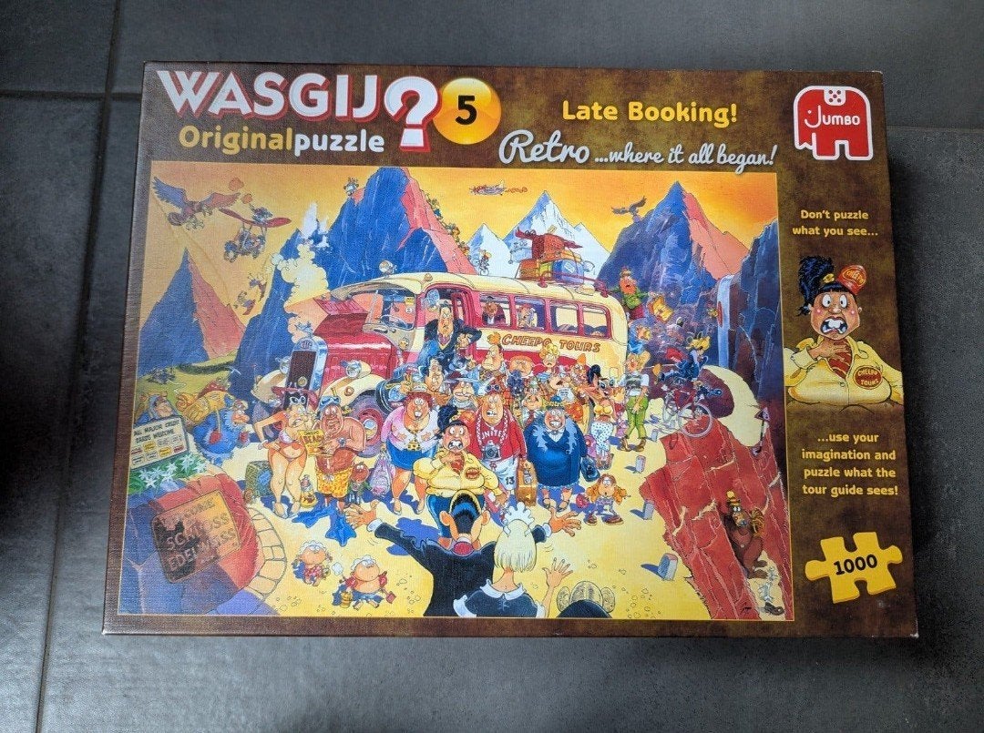 Wasgij Original puzzel 5 Late Booking, Ophalen, 500 t/m 1500 stukjes, Zo goed als nieuw, Legpuzzel