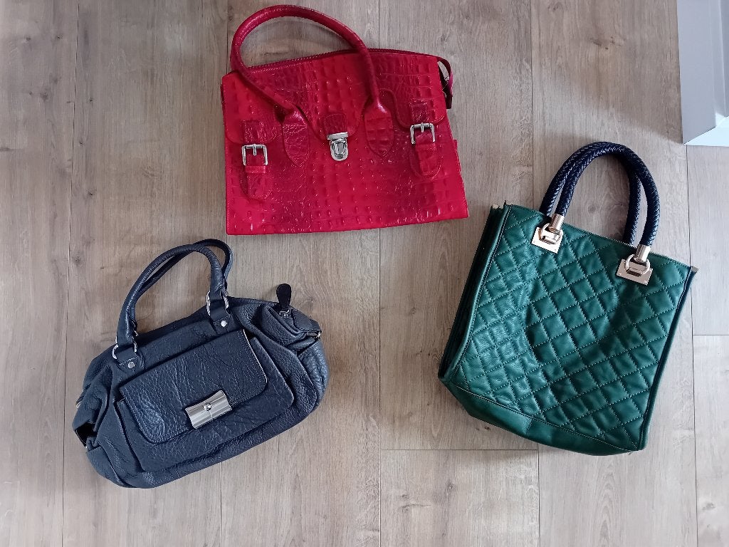 3 echt leren tassen voor maar € 10,- totaal!, Ophalen of Verzenden, Gebruikt, Overige typen