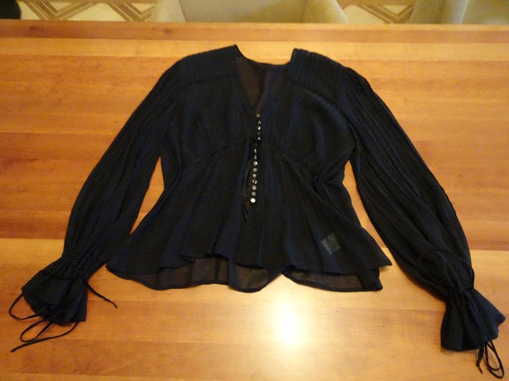 ANNE FONTAINE zwarte blouse, Kleding | Dames, Verzenden, Zwart, Nieuw, Maat 42/44 (L)