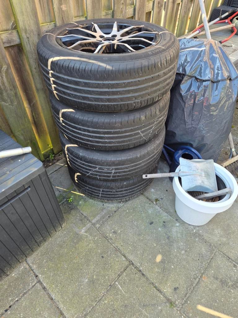 Continental PremiumContact 2 banden met velgen 215/55 R18, Auto-onderdelen, Banden en Velgen, 18 inch, Banden en Velgen, Ophalen of Verzenden