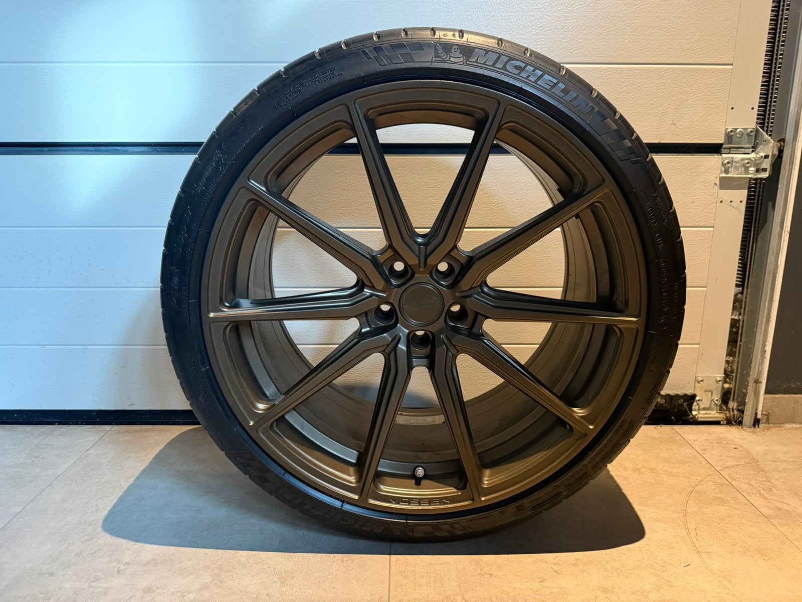 Vossen HF3 21” 11J ET45 5x112, Ophalen, Gebruikt, 295 mm, Banden en Velgen