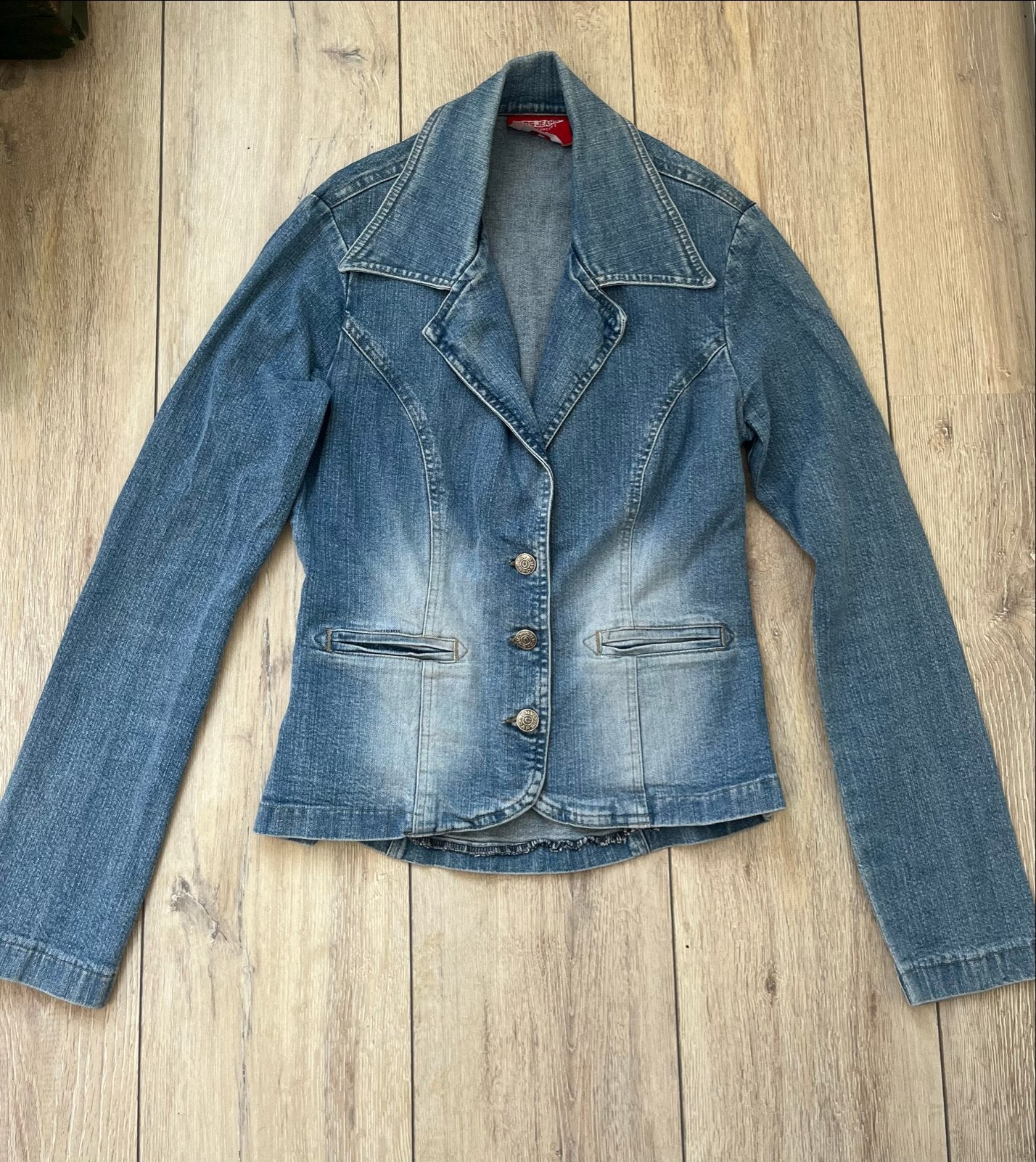 Spijkerjasje Cars maat S, Kleding | Dames, Jassen | Zomer, Ophalen of Verzenden, Gedragen, Maat 36 (S), Blauw
