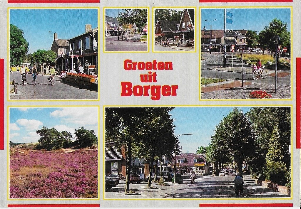 Kr213 Gelopen ansichtkaart borger, Ophalen of Verzenden, 1980 tot heden, Gelopen