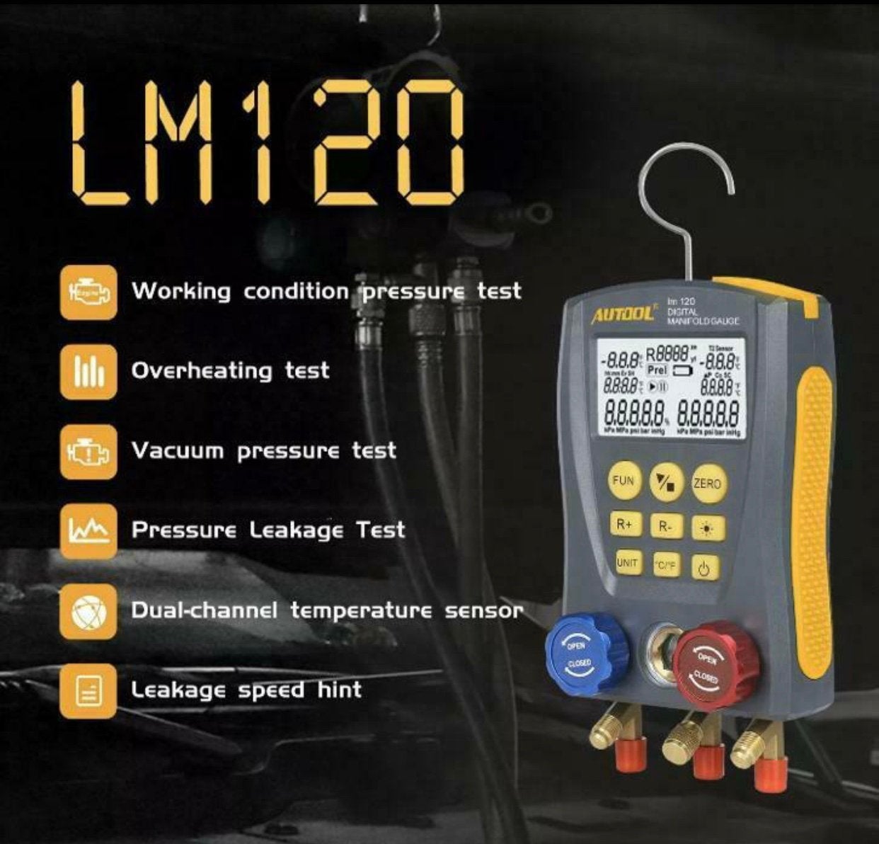 Autool Airco test LM120 nieuw, Ophalen of Verzenden