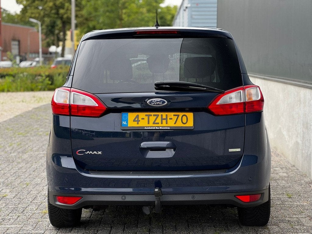 Ford Grand C-Max 1.0 Edition Plus|PANO|NAVI|TREKHAAK|PSENSOR, Auto's, Ford, 125 pk, Gebruikt, Blauw, Origineel Nederlands