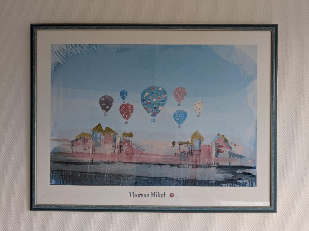 Poster Thomas Mikel, Ophalen, 50 – 75, Gebruikt, 75 tot 100 cm