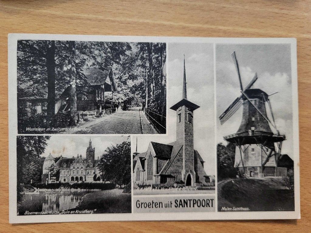 ansicht SANTPOORT Meerluik, Ophalen of Verzenden, Voor 1920, Noord-Holland