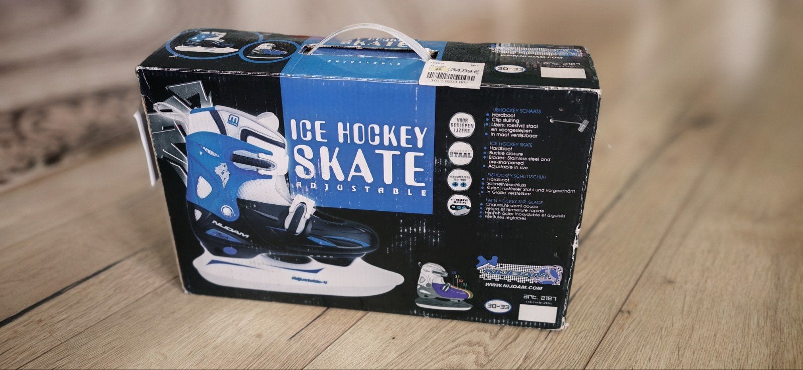 Nijdam verstelbare ijshockeyschaatsen - Maat 30-33, Sport en Fitness, Ophalen of Verzenden, Nieuw, IJshockeyschaatsen, Nijdam