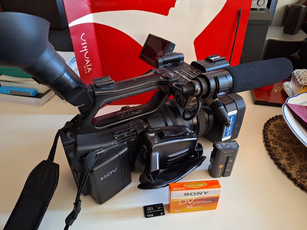 Sony video camera., Ophalen, Mini dv, Gebruikt, 8 tot 20x