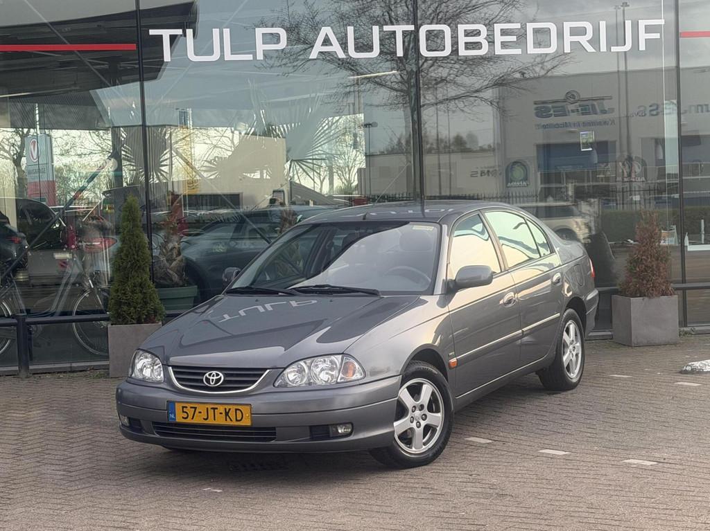 Toyota Avensis 1.6-16V Linea Luna Sedan bj 2002 Airco Nette, Voorwielaandrijving, Stof, Zwart, 4 cilinders