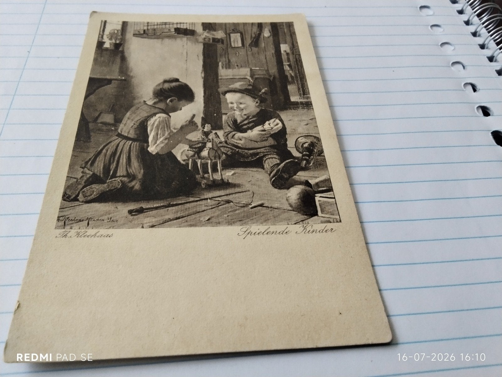 Oude Ansichtkaart: Spelende Kinderen - Th. Kleehaas, Verzamelen, Ansichtkaarten | Themakaarten, Ophalen of Verzenden, 1920 tot 1940