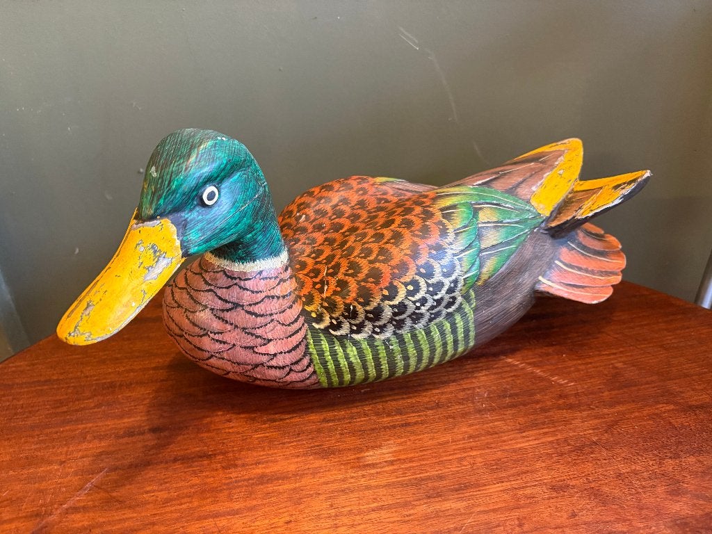 Prachtige Brocante Grote Oude Houten Lokeend., Ophalen of Verzenden