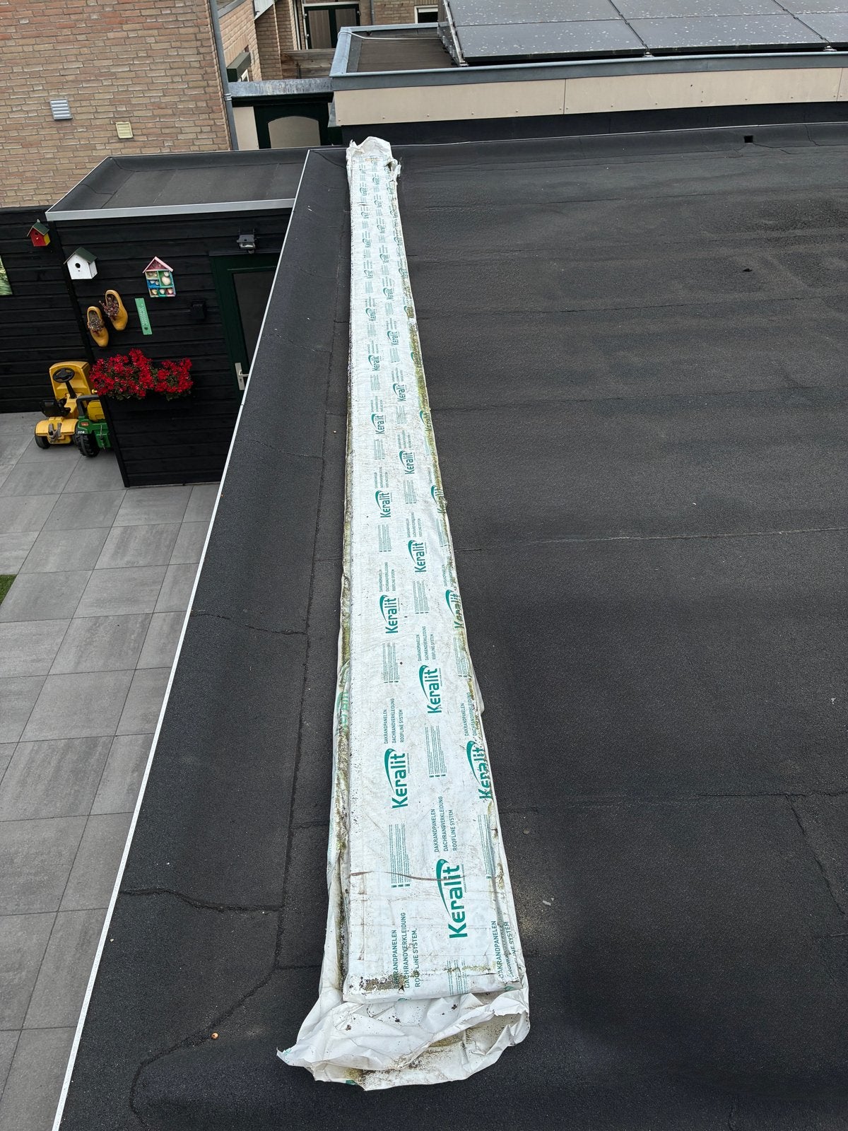 Keralit dakrandpanelen 4 stuks, 6 meter lang, 250mm breed, Ophalen, Zo goed als nieuw, Overige materialen, Minder dan 20 mm