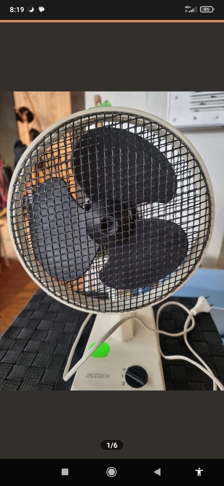 Vintage ventilator. WD-18., Ophalen of Verzenden, Tafelventilator