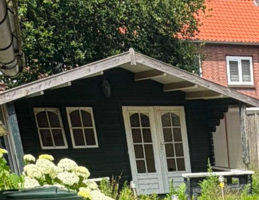 Tuinhuis met overkapping, Tuin en Terras, Tuinhuizen, Ophalen, Gebruikt, Tuinhuis, 250 tot 500 cm