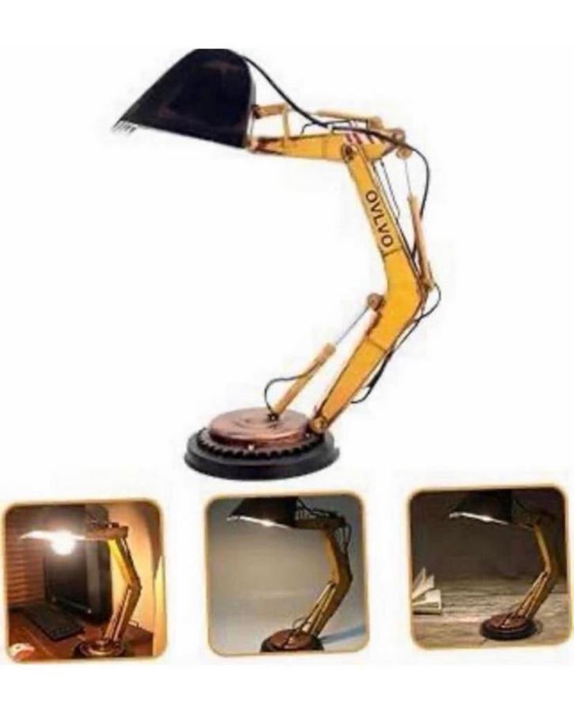 Graafmachine robot arm bureau-lamp volvo led-usb lampje, Nieuw, Ophalen of Verzenden, H, H